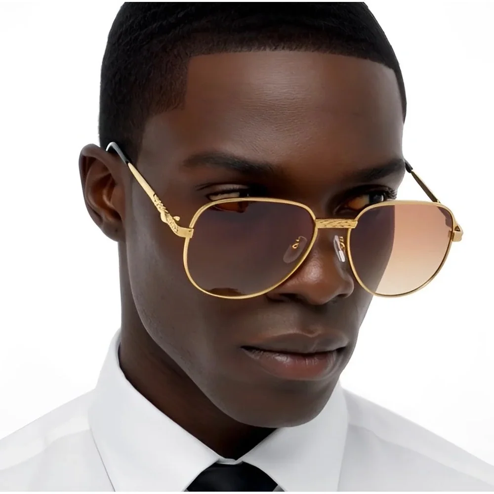 Fashion Rectangle Sunglasses Men Square Tinted Sun Glasses Eyewear Hip Hop Cholo